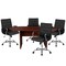 Flash Furniture Oval 35" W, 72" L, 29.5" H, Laminate Top, Red BLN-6GCMHG2286-BK-GG - alternate 5